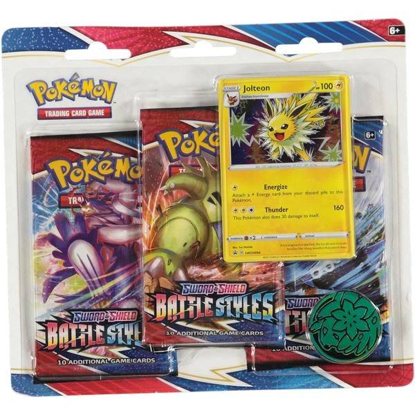 Pokemon Tcg Sword Shield Battle Styles Triple Booster Blister Pack Jolteon