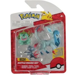 Pokemon Battle Figure 3 Pack Bulbasaur Sneasel Glaceon