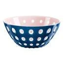 Guzzini Beautiful Pink White And Mediterranean Blue Acrylic Bowl 25 Cms