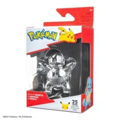 Pokemon 25th Celebration 3 Silver Figure Squirtle