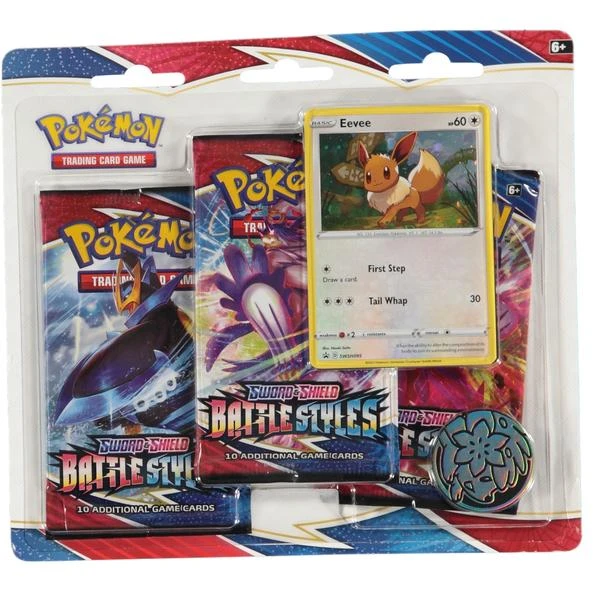 Pokemon Tcg Sword Shield Battle Styles Triple Booster Blister Pack Eevee