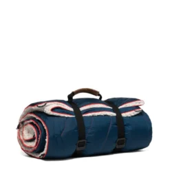 Rumpl Sherpa Printed Puffy Blanket Deep Water