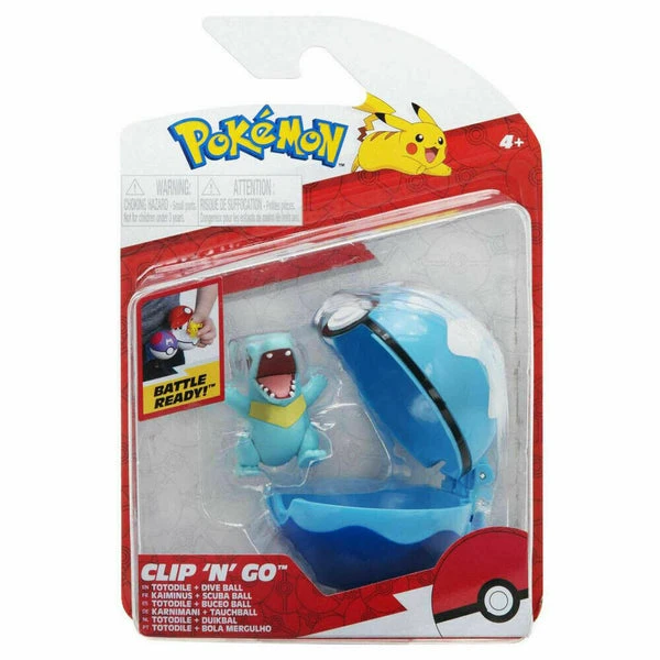 Pokemon Clip 'n' Go Poke Ball & Figure Totodile