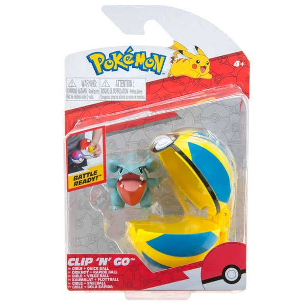Pokemon Clip 'n' Go Poke Ball & Figure Gible