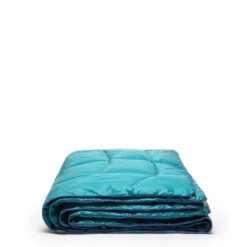 Rumpl Nanoloft Solid Puffy Blanket Harbour Blue