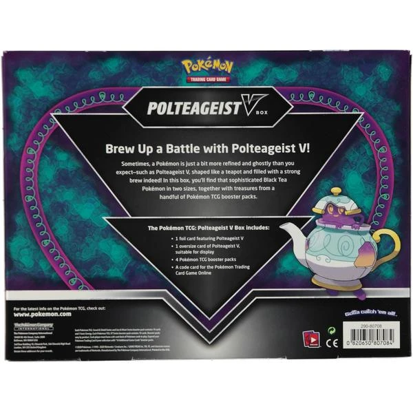 Pokemon Tcg Sword Shield Polteageist V Collection Box
