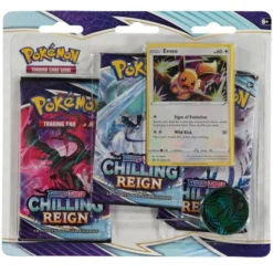 Pokemon Tcg Sword Shield Chilling Reign Triple Booster Blister Pack Eevee