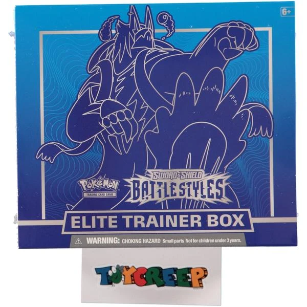 Pokemon Tcg Sword Shield Battle Styles Elite Trainer Box Blue