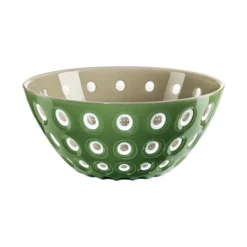 Guzzini 25cm Sand White and Moss Green Acrylic Le Murrine Bowl