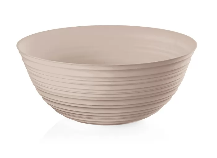 Guzzini Recycled Plastic Tierra XL Bowl in Taupe