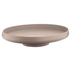 Guzzini Recycled Plastic Tierra Oval Centrepiece in Taupe