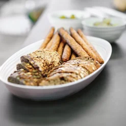 Guzzini Recycled Plastic Serving Tray Tierra in Clay