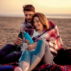 Guzzini 500ml Bordeaux Red On The Go Energy Thermal Bottle