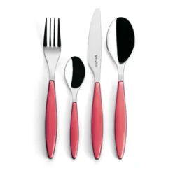 Guzzini 24 Piece Red Feeling Cutlery Set