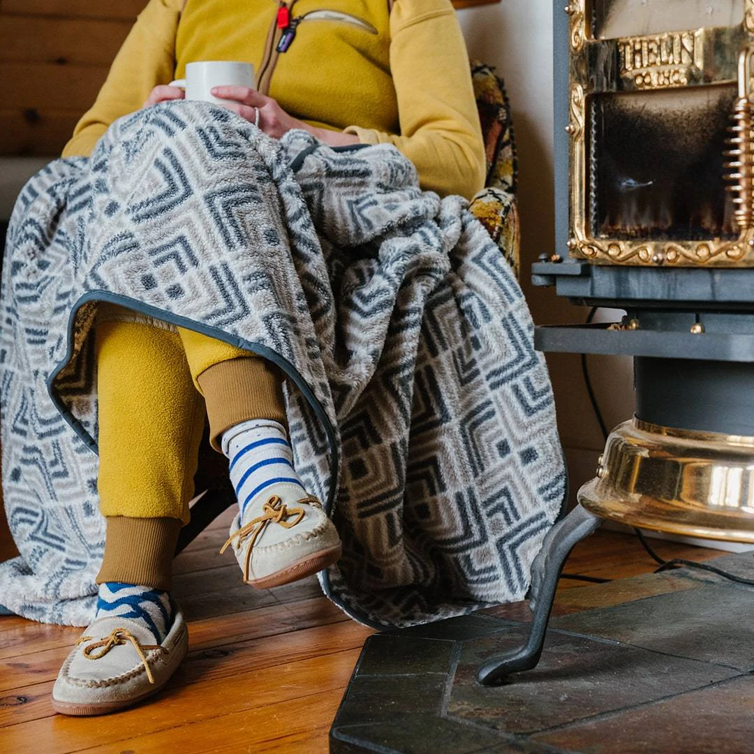 Rumpl Printed Sherpa Fleece - Kaleidoscope Stone