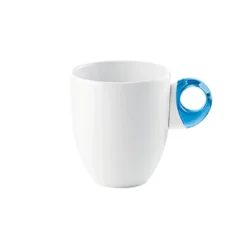 Guzzini Light Blue and White Acrylic and Porcelain Mug Feeling